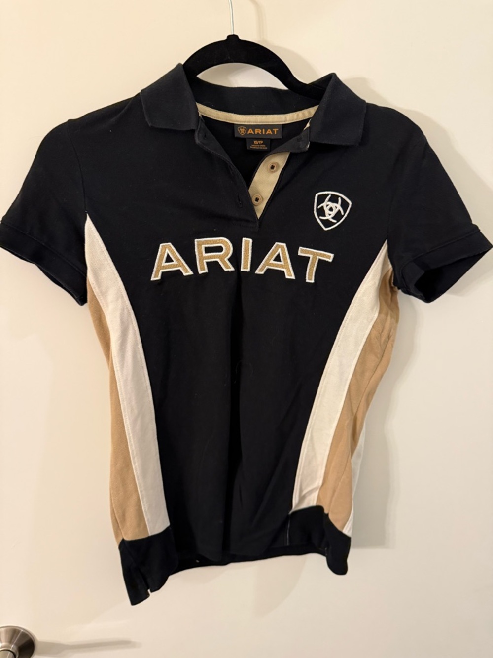 Ariat Black & Tan Polo Shirt